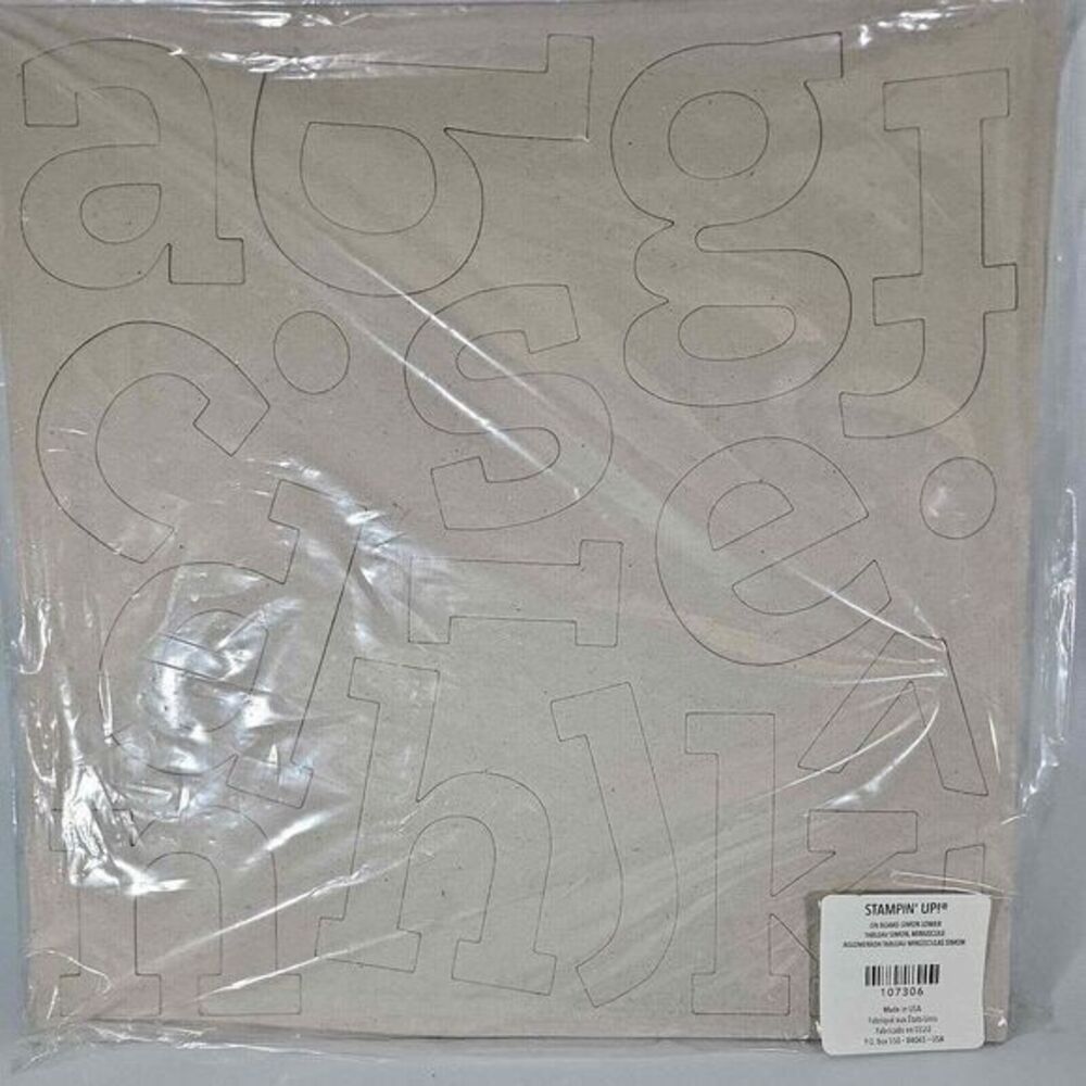 Stampin' Up! On Board Bulk Simon lower case letters NEW